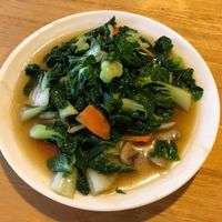 Stir fried greens at Zi Zai Vegetarian 自在齋 - Yishun in North Singapore