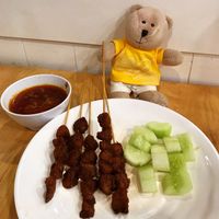 $0.80 per stick Satay  at Zi Zai Vegetarian 自在齋 - Yishun in North Singapore