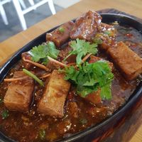 Hotplate toufu at Zi Zai Vegetarian 自在齋 - Yishun in North Singapore