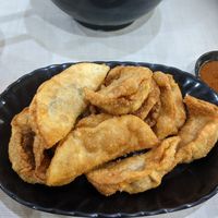 Fried dumplings at Zhen Xin Vegetarian 真心素食 in Northeast Singapore