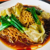 Wan ton noodles at Zhen Xin Vegetarian 真心素食 in Northeast Singapore