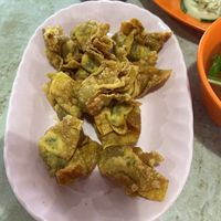 Fried wanton -$3.50 filling is mediocre, and not very value for money. 7.10  at Zhen Xin Vegetarian 真心素食 in Northeast Singapore