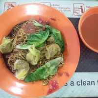 Wanton noodles (no char siu) at Zhen Xin Vegetarian 真心素食 in Northeast Singapore