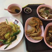 Wanton Noodles, Fried wanton and Kway chap at Zhen Xin Vegetarian 真心素食 in Northeast Singapore
