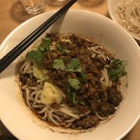 Vegan option - tofu/shiitake/split peas  at Chungking Noodles in Berlin