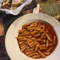 simple but lovely, very spicy and tasty penne arrabbiata (just ask for no cheese)    at Olga's - The Italian Corner in Livingstone