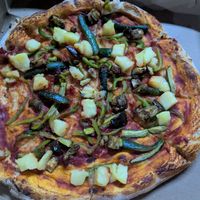 Verdure pizza at Olga's - The Italian Corner in Livingstone