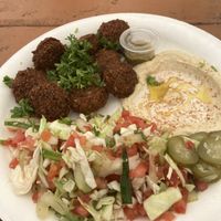 Falafel platter  at Shakalafel in Kapaa