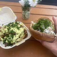 Falafel and fries😄 at Shakalafel in Kapaa