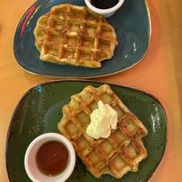 Butter and maple waffle and chocolate waffle   at Sala - Avenue K in Kuala Lumpur