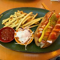 Hot dog and fries   at Sala - Avenue K in Kuala Lumpur