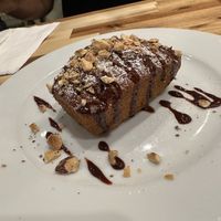 Orange olive oil cake with chocolate and roasted hazelnuts  at Lilla in Portland