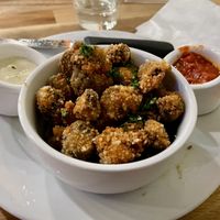 Fried mushrooms   at Lilla in Portland
