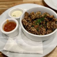 Fried mushrooms   at Lilla in Portland