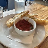 Focaccia and marinara!  at Lilla in Portland