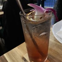 Pomegranate Italian soda  at Lilla in Portland