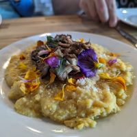 Roasted oyster mushrooms and polenta at Lilla in Portland