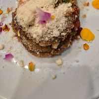 Eggplant stacks at Lilla in Portland