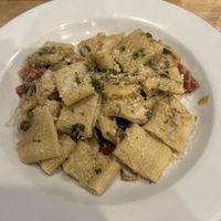 Rigatoni with artichoke cream #Veganuary at Lilla in Portland
