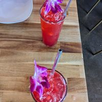 Raspberry vanilla Italian sodas at Lilla in Portland