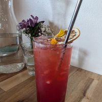 Raspberry vanilla Italian soda at Lilla in Portland