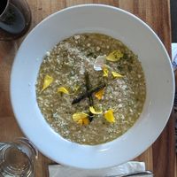 Asparagus risotto at Lilla in Portland