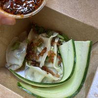 Fried dumplings   at Viet Family - The Vegan House in Vancouver