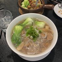 Beef pho   at Viet Family - The Vegan House in Vancouver