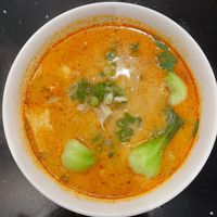 curry laksa noodle  #Veganuary at Viet Family - The Vegan House in Vancouver