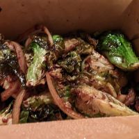 Wok fried Brussel sprouts at Viet Family - The Vegan House in Vancouver