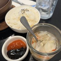 Garlic and sweet/sour sauce  at Viet Family - The Vegan House in Vancouver