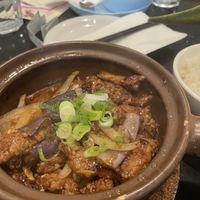 Eggplant Chick’n Hotpot  at Viet Family - The Vegan House in Vancouver