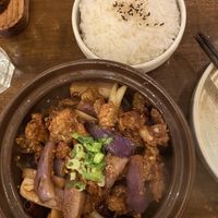 Eggplant chick’n bowl   at Viet Family - The Vegan House in Vancouver