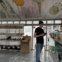 Shop from the doorway   at Mercado Biológico in Terceira