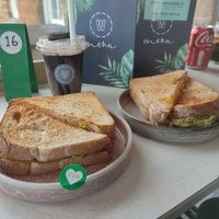 Vegan chicken & avocado toasties at The Workhouse in Brixworth