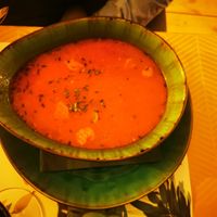 "Goulash" soup at Yes It Is Vegan II - Liszt Ferenc Tér in Budapest