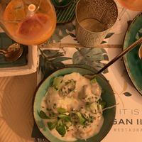 pulled pork stew with ballad base  at Yes It Is Vegan II - Liszt Ferenc Tér in Budapest