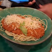 Spaghetti bolognese at Yes It Is Vegan II - Liszt Ferenc Tér in Budapest