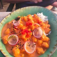 Chicken paprikash at Yes It Is Vegan II - Liszt Ferenc Tér in Budapest