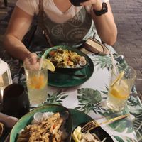 'gyros' and 'goulash' at Yes It Is Vegan II - Liszt Ferenc Tér in Budapest