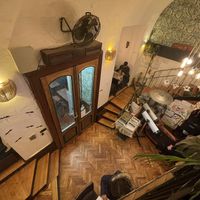 View from upstairs   at Yes It Is Vegan II - Liszt Ferenc Tér in Budapest