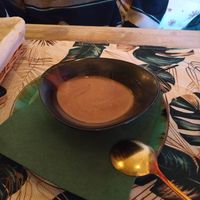 Plum soup that we tasted. Amazing! at Yes It Is Vegan II - Liszt Ferenc Tér in Budapest