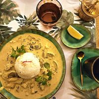 Curry with seasonal vegetables and rice l #Veganuary at Yes It Is Vegan II - Liszt Ferenc Tér in Budapest