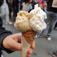 Pistacchio e cocco at Gelateria Paniko in Lucca