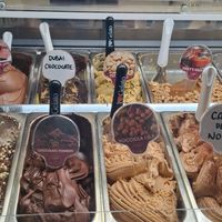 Haselnuss, Pistazie, Schokolade 🤎♥️💛 at Gelateria Paniko in Lucca