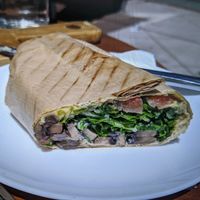 Lunchtime wrap at Savor in San Francisco