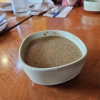Mushroom soup at Savor in San Francisco