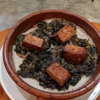 Marinated tofu with Greens at Savor in San Francisco