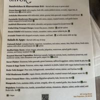   at Savor in San Francisco