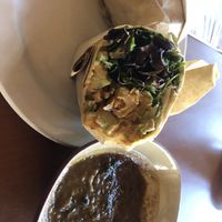 Free soup bowl with every order yum   at Savor in San Francisco